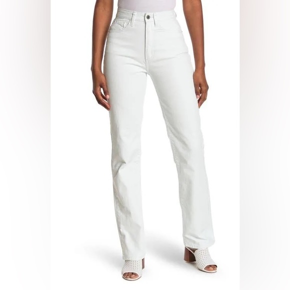 WeWoreWhat Denim - NWT WeWoreWhat High Rise Stretch Denim Kick Flare Jeans in Super Bleached